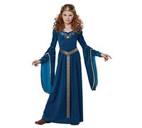 Déguisement princesse médiévale velours luxe fille Jadeo