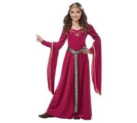 Déguisement princesse médiévale velours rose fille 10-12 ans