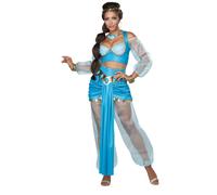 Déguisement Princesse Orientale Femme - Taille: Xs (36/38) Bleu