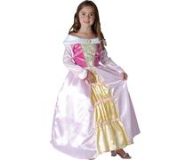 Déguisement Princesse Robe Satinée Fille - Taille: L 10-12 Ans (130-140 Cm) Rose