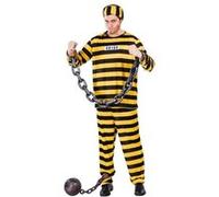 déguisement prisonnier héros bande dessinée homme - l - jaune - générique 80420 Jaune G