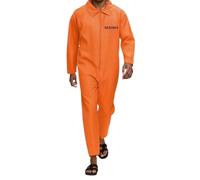Deguisement Prisonnier Homme Costume Prisonnier Déguisement Combi Orange De Adulte Drole Prisonier Tenue Prisoner Jumpsuit Mi Col Taille Xxxl Boulet Terrifier Pantalon Bagnard Déguisements Enfant