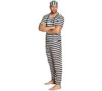 déguisement prisonnier homme - m/l - blanc - boland 83820 Blanc G
