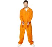 Déguisement Prisonnier Orange Homme - Taille: Xxl Orange