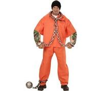 déguisement prisonnier tatoué homme - l - orange - widmann 00643 Orange G