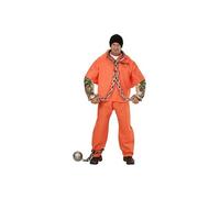 W WIDMANN MILANO Party Fashion - Costume de prisonnier tatoué, haut, bras musclés tatoués, pantalon, détenu