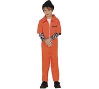 DÉGUISEMENT PRISONNIER TATOUÉ UNIFORME USA GARÇON 5-6 ans