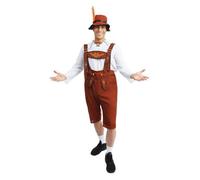 Déguisement - PTIT CLOWN - Bavarois Adulte - Marron - Polyester - Léger et confortable L/XL