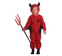 Déguisement - PTIT CLOWN - Diable Garçon - 5-6 ans - Polyester - Capuche et combinaison 5-6 ans