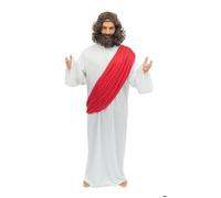 Déguisement - PTIT CLOWN - Jésus - Adulte - Robe et cape - Polyester léger S/M