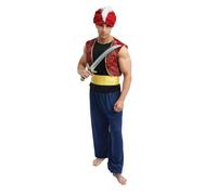 Déguisement - PTIT CLOWN - Prince Oriental Adulte - Bleu - Polyester - Léger et confortable L/XL