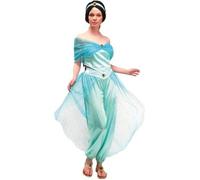 Déguisement - PTIT CLOWN - Princesse orientale femme - Bleu - Satin et voile - Taille L/XL L/XL