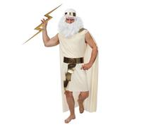 Déguisement - PTIT CLOWN - Zeus - Blanc - Taille L/XL - Adulte S/M