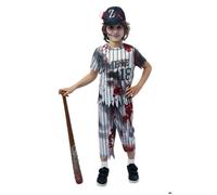 Déguisement - PTIT CLOWN - Zombie Joueur de Baseball Garçon - 5-6 ans - Polyester - Complet (chapeau haut pantalon) 5-6 ans