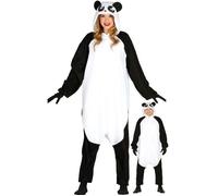 Déguisement Pyjama Ours Panda Adulte - ALPEXE - Taille 42-44 - Blanc et Noir - 100% Polyester - Intérieur