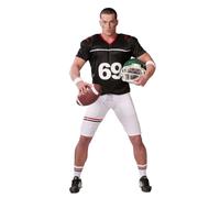 Déguisement Quarterback Foot Américain Homme Noir