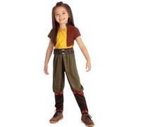Rubies - Déguisement Luxe Officiel - Raya et le dernier dragon, enfant, I-300163M, Taille M 5 à 6 ans, Marron
