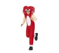Déguisement - Red Knuckles Sonic - Enfant 10-12 ans - Rouge - Comprend capuche et combinaison 5-6 ans