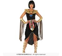 Déguisement Reine d’Égypte Cléopâtre Fiestas Guirca Noir Deluxe Polyester S-XL