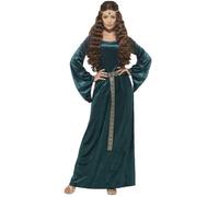 Déguisement Reine Médiévale Verte Femme Large Vert