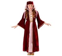 Déguisement Reine Médiévale - WIDMANN - Modèle Reine Médiévale - Rouge - Pour Enfant de 11 ans et plus 8-10 ans