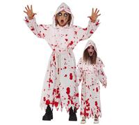 Déguisement Religieux Ensanglanté Enfant - Taille: 7 À 9 Ans (125-135 Cm) Blanc