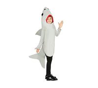 FIESTAS GUIRCA | Costume de Requin Enfant (3-4 Ans) - Tenue Complète - Déguisements d'Animaux Marins pour Halloween, Carnaval et Fêtes Déguisées - Idéal pour Garçons et Filles - Gris
