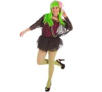 Déguisement Rétro Années 80 Noir Pour Femme Multicolore