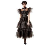 Déguisement Robe De Bal Mercredi Addams Femme - Taille: S Noir