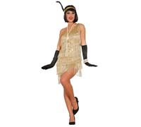 DÉGUISEMENT ROBE DORÉE À FRANGES GATSBY FEMME S