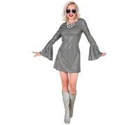Déguisement robe étoile disco femme - WIDMANN - Noir - Carnaval XL