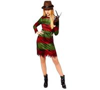 Déguisement Robe Freddy Kruger Femme XL - Rouge Bordeaux - Halloween XL
