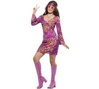 Smiffy's – Déguisement Hippie Chick – Multicolore – Taille L