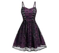 Deguisement Robe Medievale Femme Dentelle Cosplay Malefique Victorienne Longue Corset Sorcière Halloween Costume Sorciere Princesse Medievale Cape Mariée Deguisement Halloween Vampire S