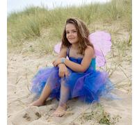 Robe de fée mélusine 5-7 ans avec ailes - déguisement