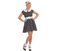déguisement robe noire années 50 femme - s - noir - widmann 58291 Noir G