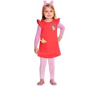 Déguisement Robe Peppa Pig Fille - Taille: 4 - 6 Ans (110 Cm) Rouge