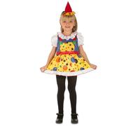déguisement robe petit clown fille - 5/6 ans - jaune - 204067