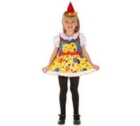 déguisement robe petit clown fille - 5/6 ans - jaune - unimasa 204067 Jaune G