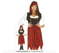 Déguisement Robe Pirate Femme Pirate Lady Fiestas Guirca Polyester Multicolore