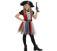 déguisement robe pirate multicolore fille - 10/12 ans - rouge - guirca 77778 Rouge G