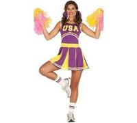 déguisement robe pom-pom girl équipe usa femme - l - violet - guirca 88222 Violet G