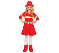 Déguisement Robe Pompier Fille 3 À 4 Ans Rouge