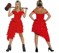 Déguisement robe rouge Crazy Harley M
