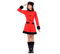 Deguisement Robe Soldat Russe Femme - Taille: M / L Rouge
