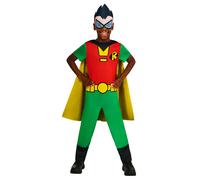 Déguisement Robin Teen Titans Go Enfant - Taille: 5 À 6 Ans (116 Cm) Vert