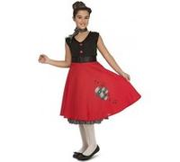 déguisement rock and roll fille - 5/6 ans - rouge - unimasa 203878 Rouge G