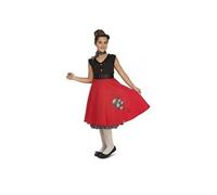 déguisement rock and roll fille - 7/9 ans - rouge - 203879