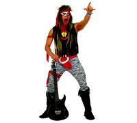 Déguisement Rock Star Homme Small Noir