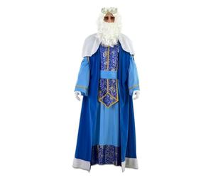 Déguisement Roi Mage luxe bleu Melchior adulte - Bleu - M/L (52)